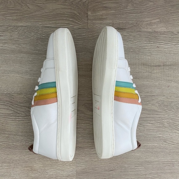 Seychelles Stand Out Rainbow Leather Sneakers - Picture 4 of 7